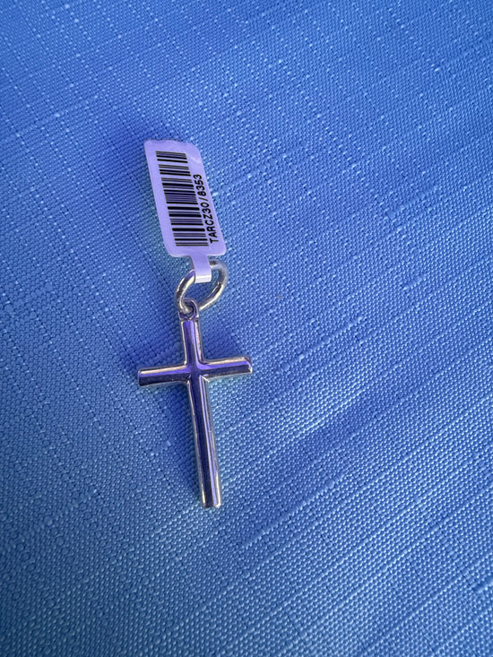 Cruz de tubo Lisa de plata