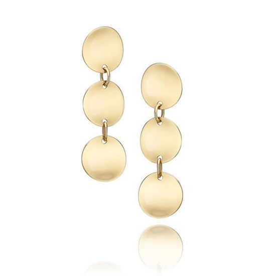 Pendientes de oro amarillo de 18K