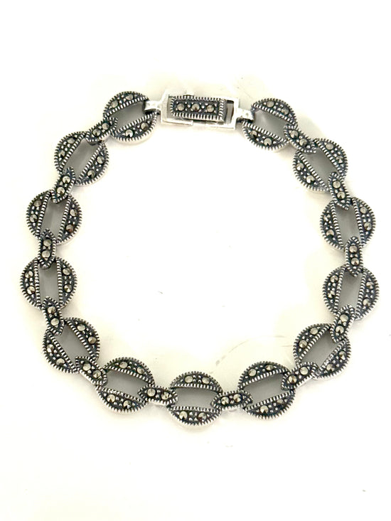 Pulsera de plata y marquesitas