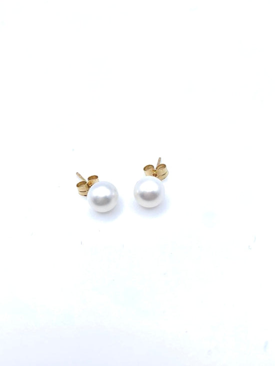 Pendientes de perlas y oro