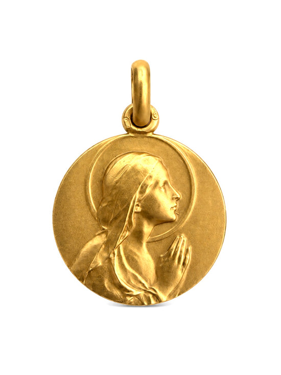 Medalla de oro de la virgen niña