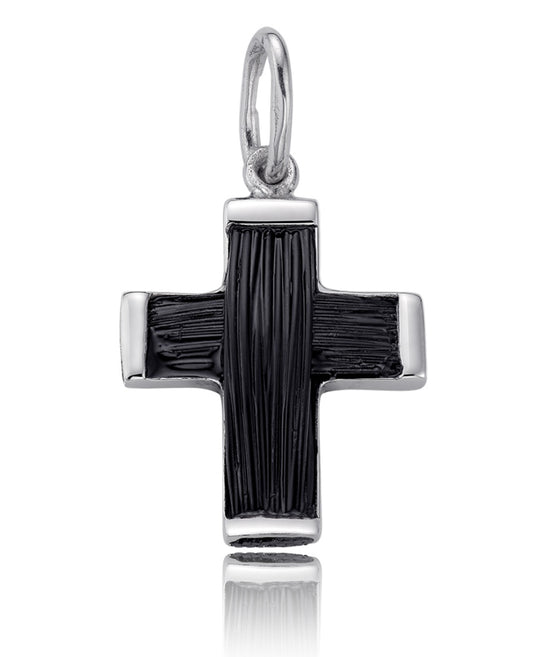 CRUZ DE PLATA Y PELO DE JIRAFA