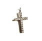 Cruz oro blanco diamantes t/brill. 0,12 ct. Si1H 17 x 11 mm.