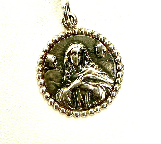 MEDALLA PLATA INMACULADA ORLA PERLITAS DE PLATA 20