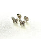 PENDIENTES ORO BLANCO NIÑA MARIPOSA CON CIRCONITAS Y ROSCA