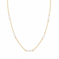 Gargantilla de perlas y oro amarillo de 45 cm de largo