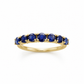 Anillo de oro amarillo y zafiros