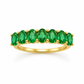 Anillo de oro amarillo y Tsavoritas