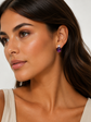 Pendientes de oro blanco, turmalinas y brillante