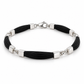 Pulsera de pelo de jirafa y plata de caballero