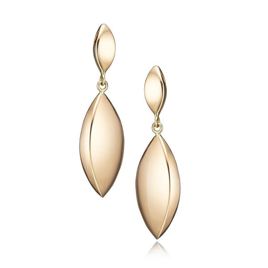 Pendientes de oro rosa