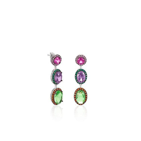 Pendientes Tricirconium multicolor