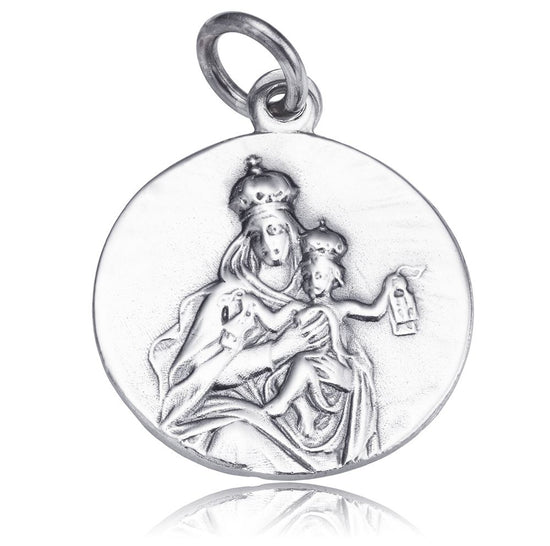 LARGE SILVER SCAPULAR MEDAL