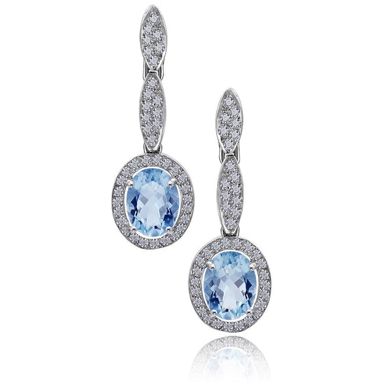 Pendientes Cielo azul