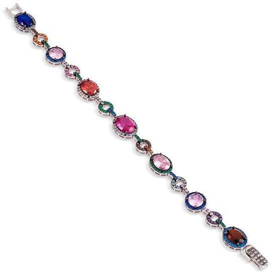 Pulsera de circonium multicolor